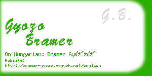 gyozo bramer business card